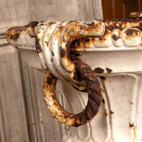 #47555 Cast Iron Garden Planter Urn on Pedestal image 3