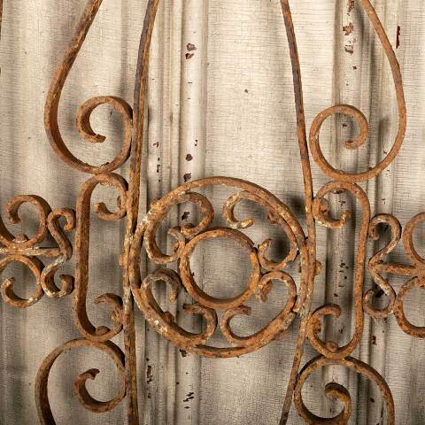 #47556 Salvaged Antique Wrought Iron Panel image 7