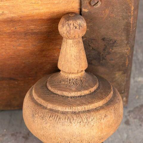 #47568 Salvaged Antique Turned Wood Finial image 3