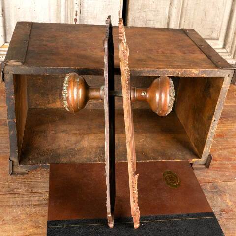 #47607 Antique Russell & Erwin Entry Doorknob Set image 3