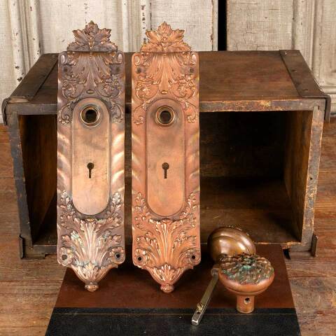 #47607 Antique Russell & Erwin Entry Doorknob Set image 7