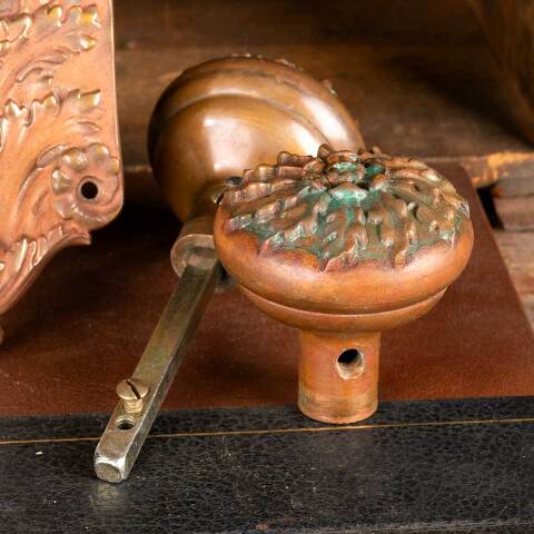 #47607 Antique Russell & Erwin Entry Doorknob Set image 8