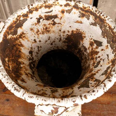 #47614 Cast Iron Garden Planter Urn on Pedestal image 2