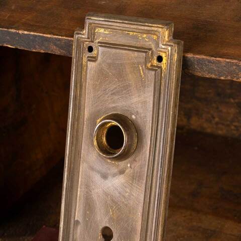 #47622 Arts & Crafts Doorknob Backplate Hardware image 4