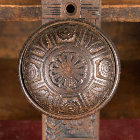 #47628 Antique Cast Iron Lockwood Door Hardware image 6