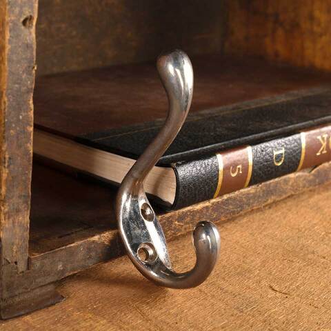 #47630 Salvaged Chrome Wall Mount Hat/Coat Hook image 5