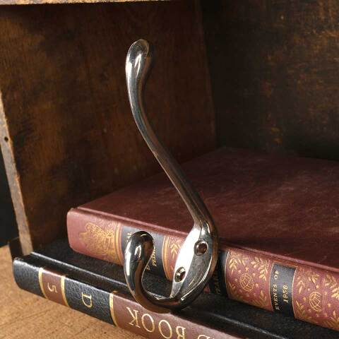 #47631 Salvaged Chrome Wall Mount Hat/Coat Hook image 2