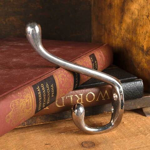 #47631 Salvaged Chrome Wall Mount Hat/Coat Hook image 5