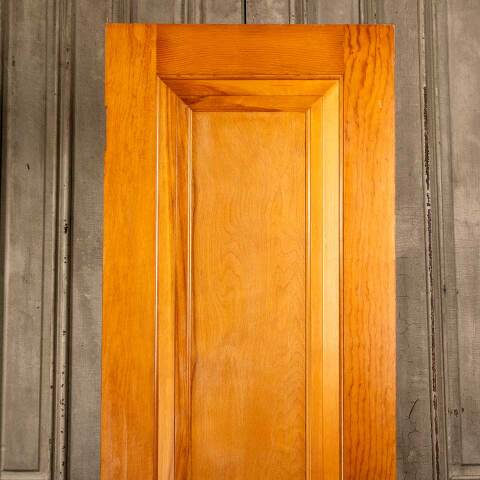 #47728 24x79 Salvaged Antique 1 Panel Interior Door image 2