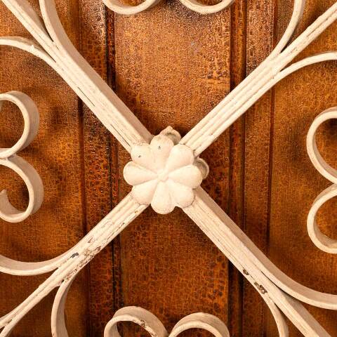 #47736 Salvaged Vintage Wrought Iron Window Panel image 3