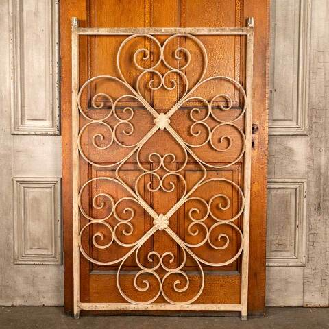 #47736 Salvaged Vintage Wrought Iron Window Panel image 5