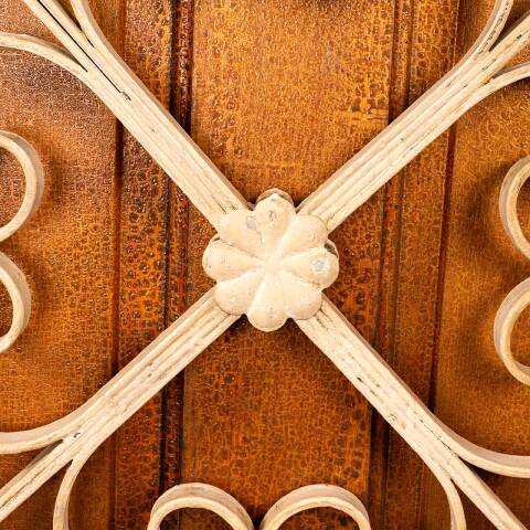 #47737 Salvaged Vintage Wrought Iron Window Panel image 5