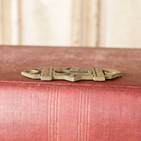 #47820 Antique Ornate Bronze Keyhole Escutcheon image 5