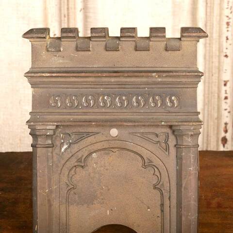 #47830 Antique Cast Brass Gothic Sconce Backplate image 5