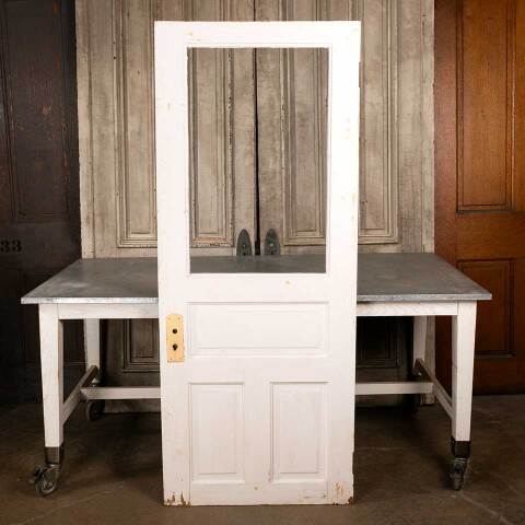 #47878 30x74 Antique Half Lite Wood Entry Door image 4