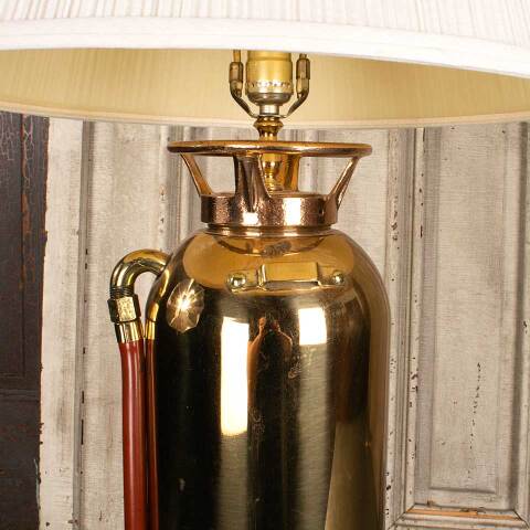 #47924 Antique Brass Fire Extinguisher Lamp image 6