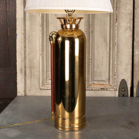 #47924 Antique Brass Fire Extinguisher Lamp image 7