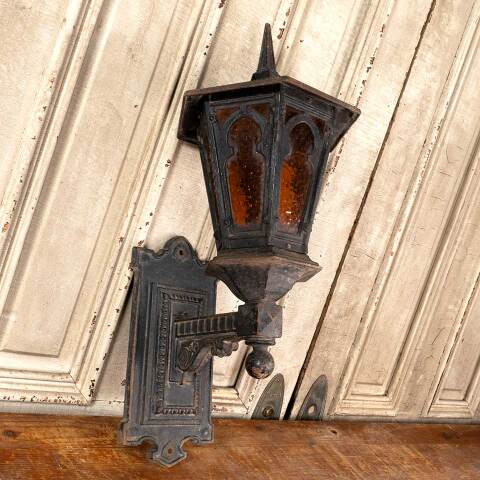 #47926 Antique Cast Iron Exterior Sconce Light Fixture image 6