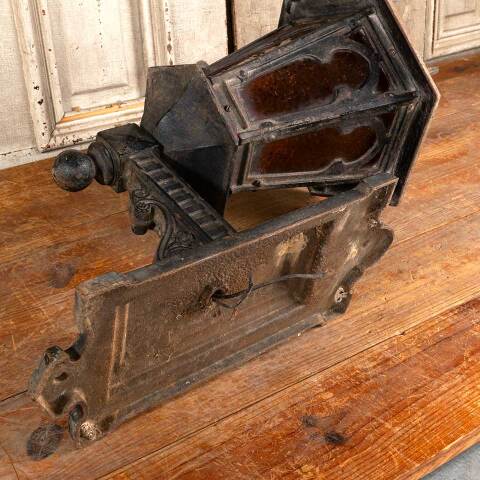 #47926 Antique Cast Iron Exterior Sconce Light Fixture image 8