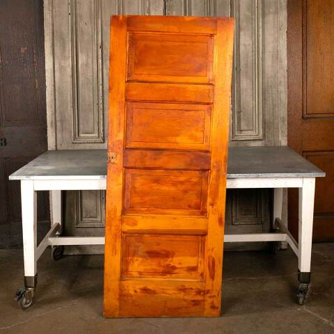 #47959 27x68 Antique 4 Panel Interior Pine Door image 4