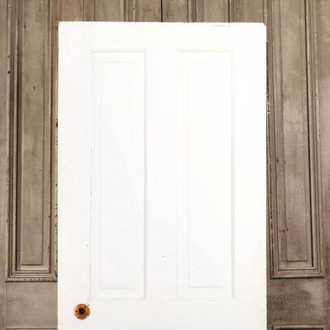 #47960 30x77 Antique Wood 4 Panel Interior Door image 5