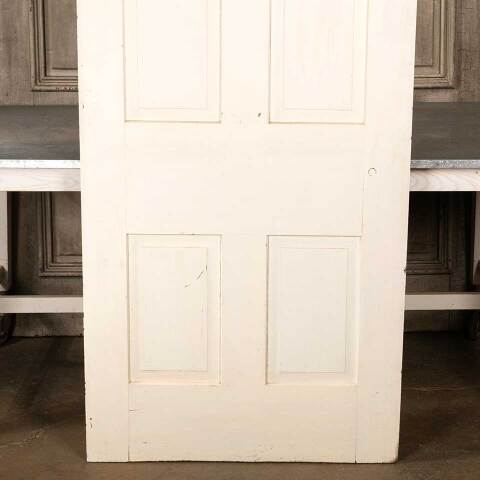 #47967 32x79 Antique 4 Panel Wood Interior Door image 3