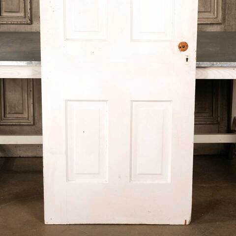 #47970 30x77 Antique 4 Panel Wood Interior Door image 3