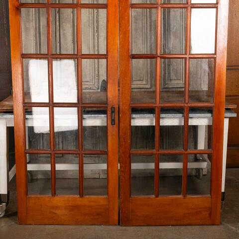 #47973 60x79 Antique 15 Lite Interior French Doors image 6
