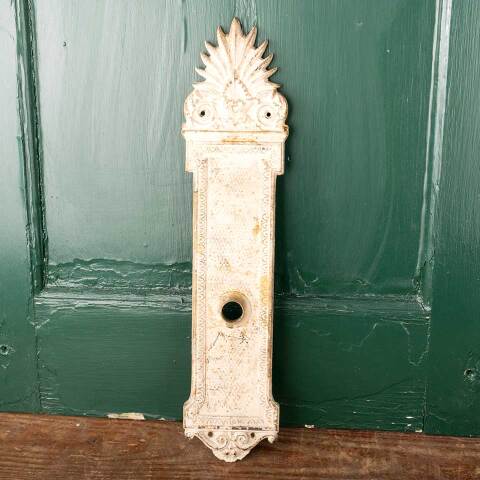 #47984 Antique Ohio Statehouse Doorknob Backplate image 6