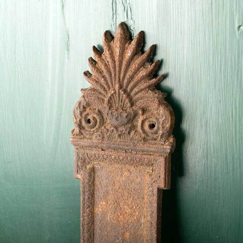 #47984 Antique Ohio Statehouse Doorknob Backplate image 2