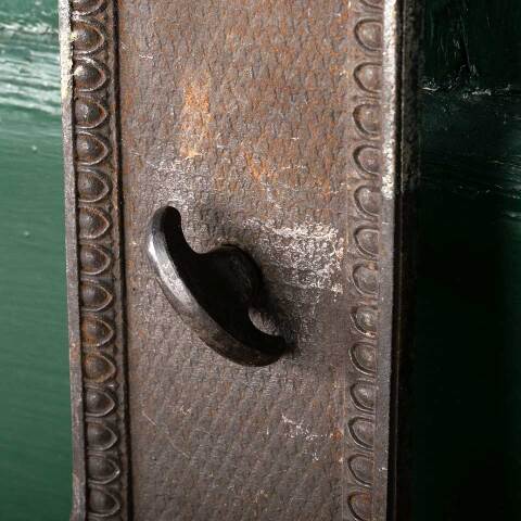 #47992 Antique Ohio Statehouse Doorknob Backplate image 5