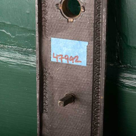 #47992 Antique Ohio Statehouse Doorknob Backplate image 6