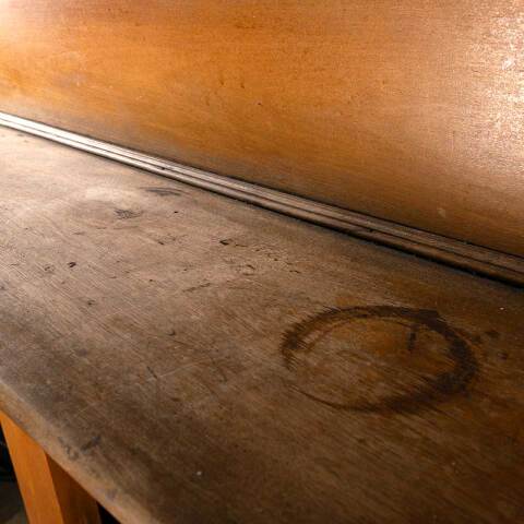 #48022 Salvaged Antique Wood Fireplace Mantel image 7