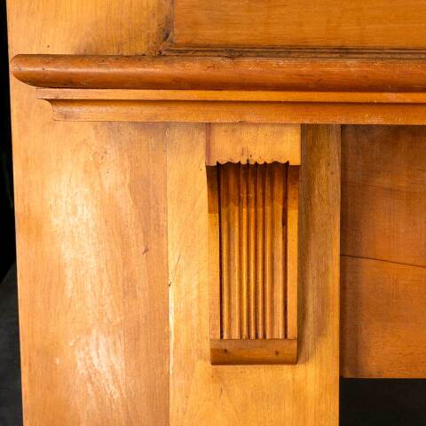 #48023 Salvaged Antique Wood Fireplace Mantel image 8