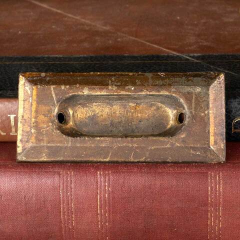 #48036 Antique Steel Window Sash Lift Hardware image 2