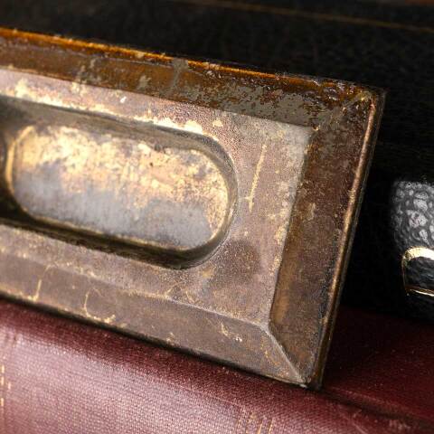 #48036 Antique Steel Window Sash Lift Hardware image 3