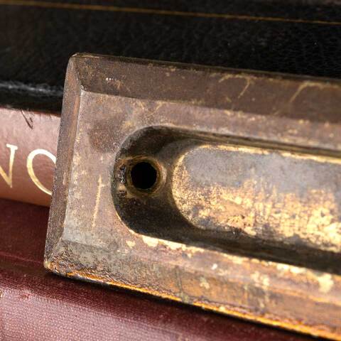 #48036 Antique Steel Window Sash Lift Hardware image 4