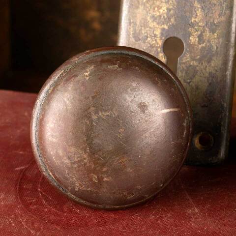 #48037 Antique Metal Doorknob Door Hardware Set image 7