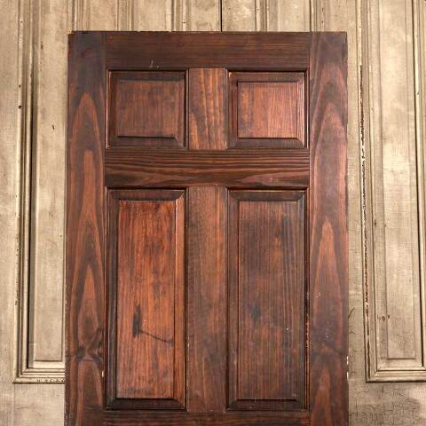 #48052 30x78 Salvaged 6 Panel Pine Interior Door image 2