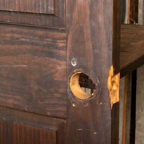 #48052 30x78 Salvaged 6 Panel Pine Interior Door image 4