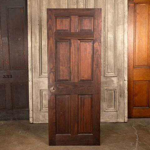 #48052 30x78 Salvaged 6 Panel Pine Interior Door image 5