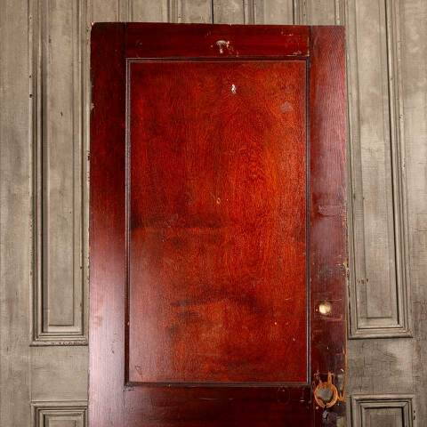 #48059 30x77 Antique 2 Panel Pine Interior Door image 2