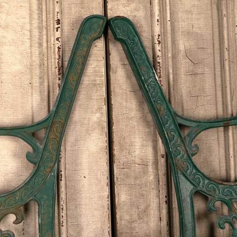 #48077 Salvaged Cast Iron Garden Park Bench Ends image 4