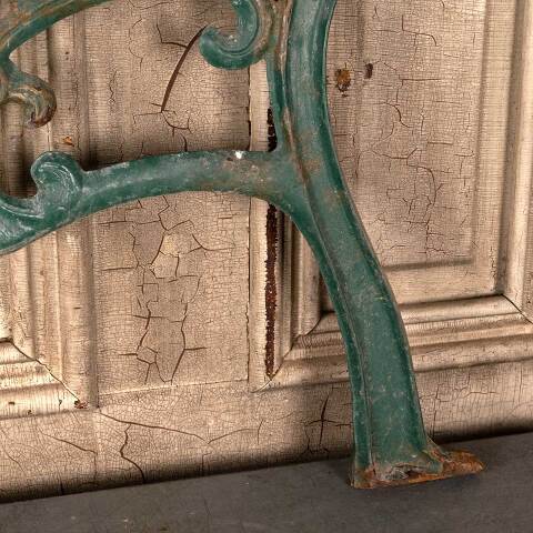 #48077 Salvaged Cast Iron Garden Park Bench Ends image 7