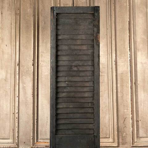 #48087 Antique Exterior Louvered Wood Shutter image 5