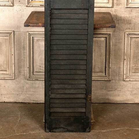#48087 Antique Exterior Louvered Wood Shutter image 6