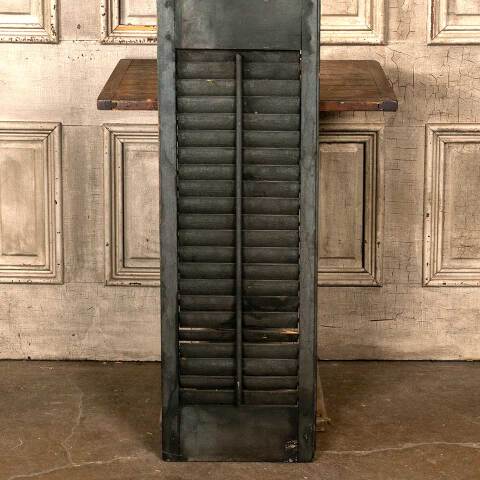 #48087 Antique Exterior Louvered Wood Shutter image 3