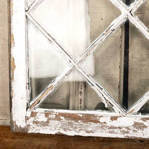 #48090 Salvaged Antique Divided Lite Wood Window image 5