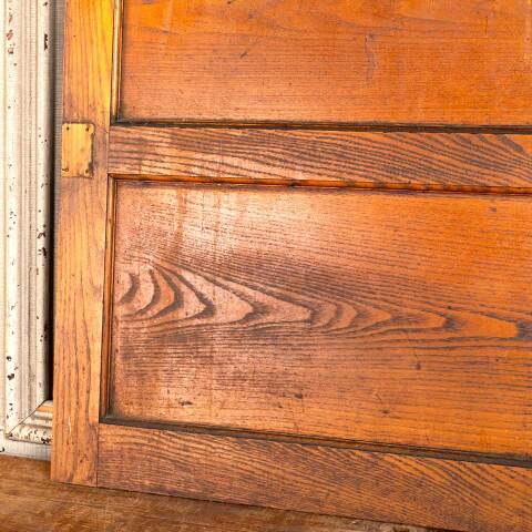 #48098 Salvaged Antique 2 Panel Oak Cabinet Door image 3