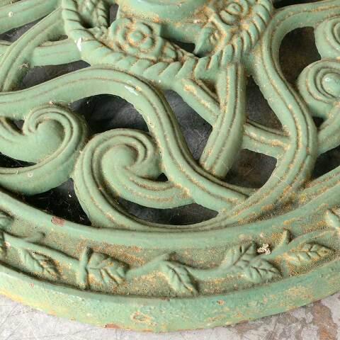 #48103 Salvaged Ornate Round Cast Iron Base image 6